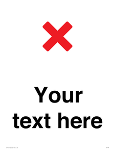 Custom plain background, red cross