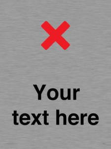 Custom plain background, red cross