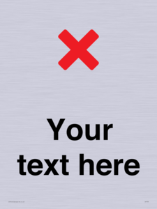 Custom plain background, red cross