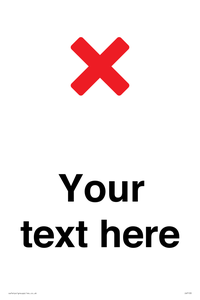 Custom plain background, red cross