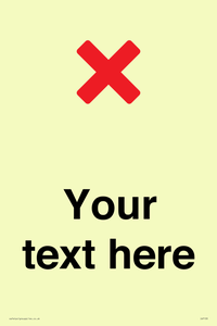 Custom plain background, red cross