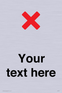 Custom plain background, red cross