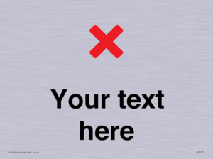 Custom plain background, red cross