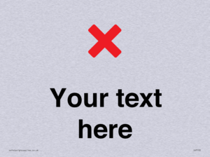 Custom plain background, red cross