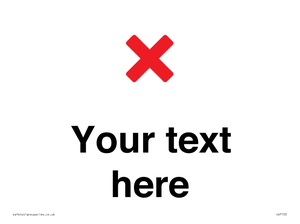 Custom plain background, red cross