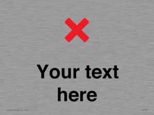 Custom plain background, red cross