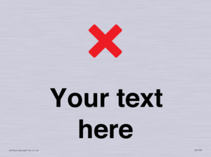 Custom plain background, red cross