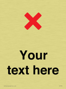 Custom plain background, red cross