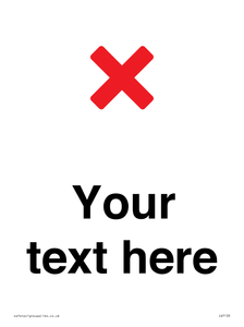 Custom plain background, red cross