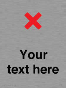 Custom plain background, red cross