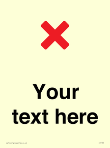 Custom plain background, red cross