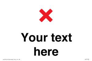 Custom plain background, red cross