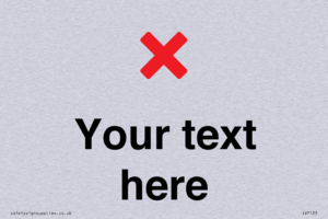 Custom plain background, red cross