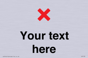 Custom plain background, red cross