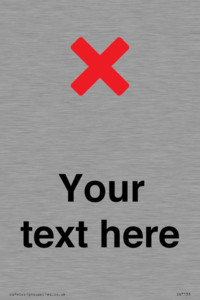 Custom plain background, red cross