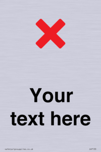 Custom plain background, red cross