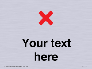 Custom plain background, red cross