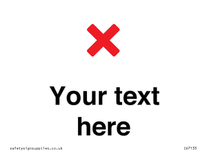 Custom plain background, red cross