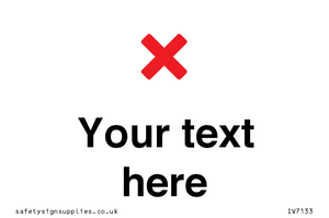 Custom plain background, red cross