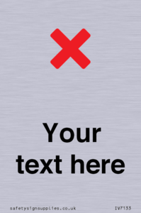 Custom plain background, red cross