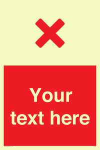 Custom red background, red cross