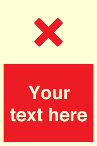 Custom red background, red cross