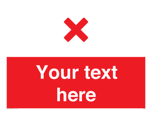 Custom red background, red cross