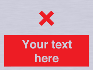 Custom red background, red cross