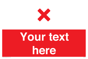 Custom red background, red cross