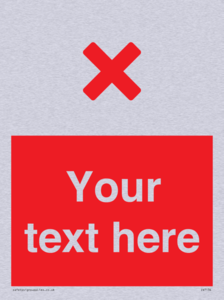 Custom red background, red cross