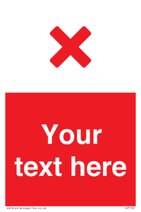 Custom red background, red cross