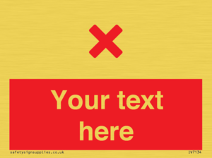 Custom red background, red cross