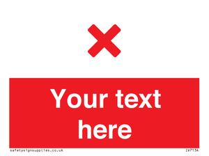 Custom red background, red cross