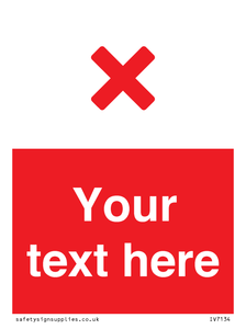 Custom red background, red cross