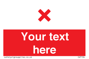 Custom red background, red cross