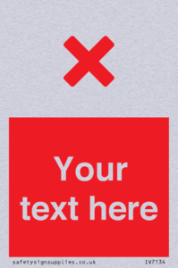 Custom red background, red cross