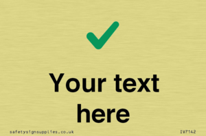 Custom plain background, green tick