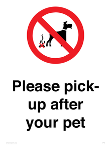 Please pick-up after your pet