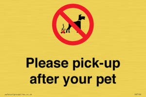 Please pick-up after your pet