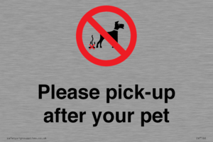 Please pick-up after your pet