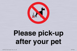 Please pick-up after your pet
