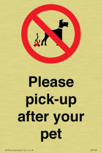 Please pick-up after your pet
