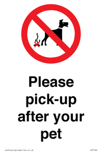Please pick-up after your pet