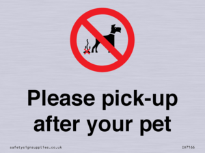 Please pick-up after your pet