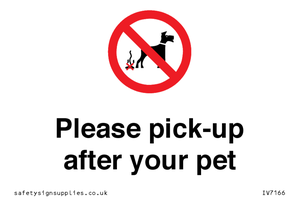 Please pick-up after your pet