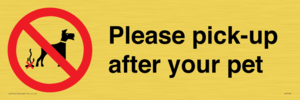 Please pick-up after your pet