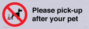Please pick-up after your pet
