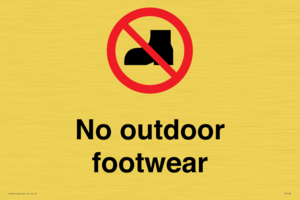 No outdoor footwear