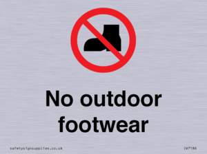 No outdoor footwear