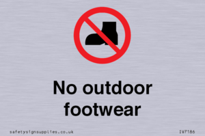 No outdoor footwear